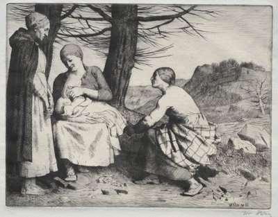 Frau und Kind von William Strang