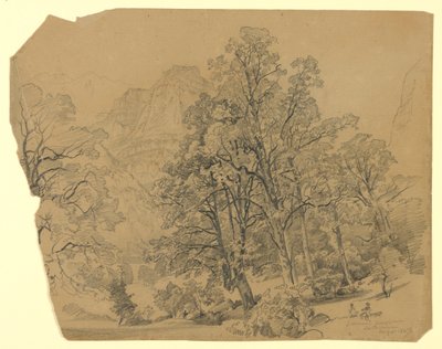 Landschaft, Silberhorn, Lauterbrunnen, Schweiz von William Trost Richards