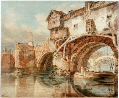 Die Old Welsh Bridge in Shrewsbury von Joseph Mallord William Turner