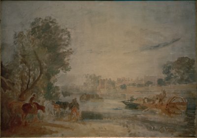Hampton Court, von der Themse aus von Joseph Mallord William Turner