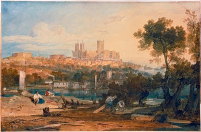 Kathedrale von Lincoln vom Holmes, Brayford von Joseph Mallord William Turner