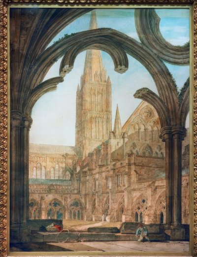 Südansicht vom Kreuzgang, Kathedrale von Salisbury von Joseph Mallord William Turner