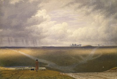 Stonehenge - Ein regnerischer Tag von Joseph Mallord William Turner