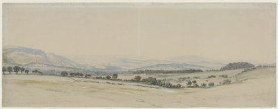 Hügellandschaft in Northumberland von William Turner of Oxford