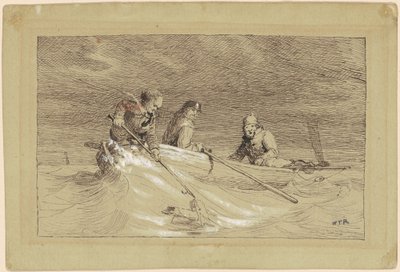 Studie für "Shad Fishing" von William Tylee Ranney