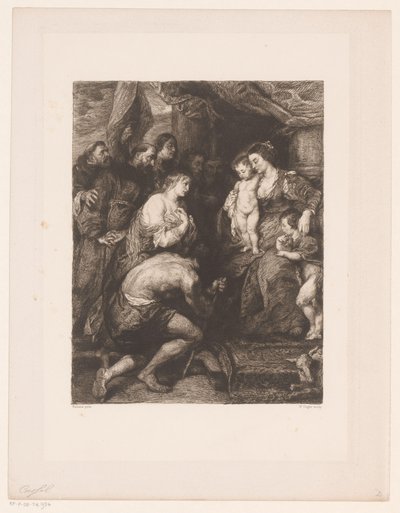 Maria mit Kind von Heiligen verehrt von William Unger