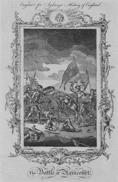 Die Schlacht von Agincourt, 1773 von William Walker