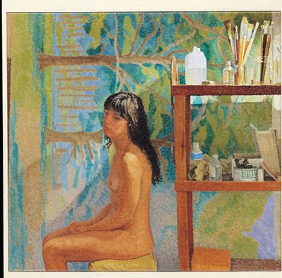 Sitzendes Mädchen von William Wilkins