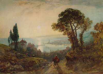 Blick über einen Hafen, ca. 1859 von William Wyld