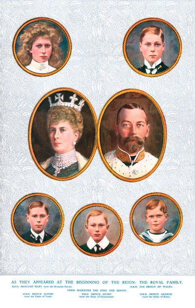 Die königliche Familie, ca. 1935 von William and Daniel Downey
