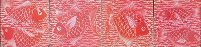 Fliese mit Fischdesign von William de Morgan