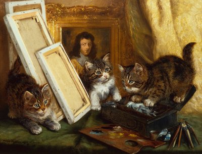 Die Kätzchen des Künstlers von Wilson Hepple