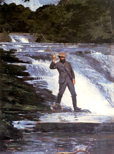 Ein Angler, 1874 von Winslow Homer