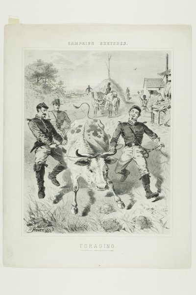 Kampagnenskizzen: Nahrungssuche von Winslow Homer