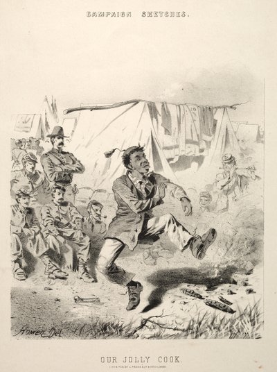 Kampagnenskizzen: Unser fröhlicher Koch, 1863 von Winslow Homer