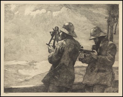 Acht Glocken, 1887, wahrscheinlich gedruckt ca. 1940 von Winslow Homer