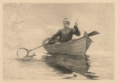 Fliegenfischen, 1889 von Winslow Homer