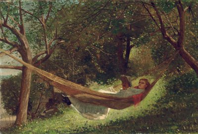Mädchen in der Hängematte, 1873 von Winslow Homer