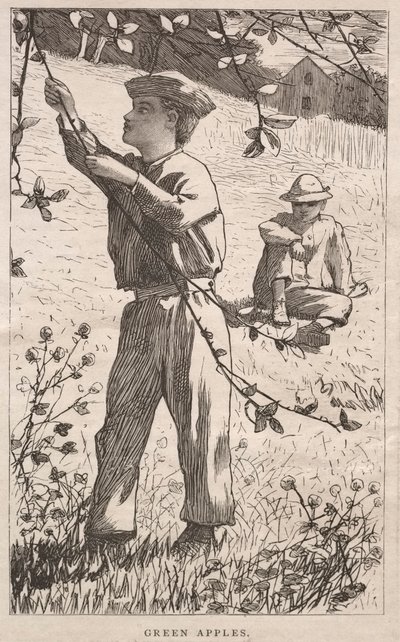 Grüne Äpfel, 1868 von Winslow Homer