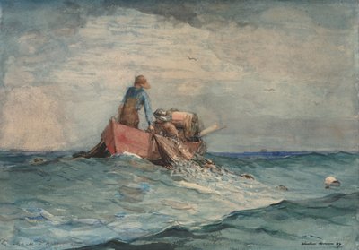 Netze einholen, 1887 von Winslow Homer