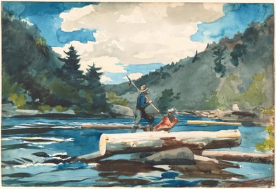 Hudson River, Holzfällerei von Winslow Homer