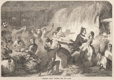 Schälparty, die die roten Ohren findet von Winslow Homer