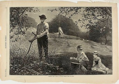 Heu machen von Winslow Homer
