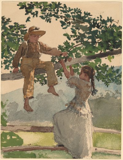 Auf dem Zaun von Winslow Homer