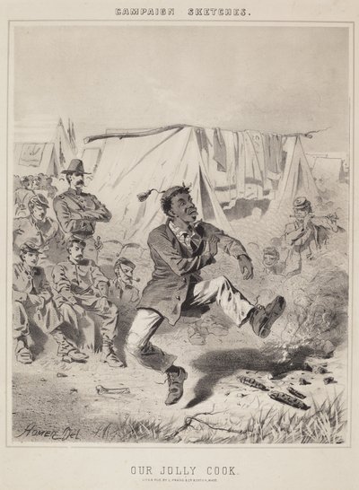 Unser fröhlicher Koch Kampagnenskizzen von Winslow Homer