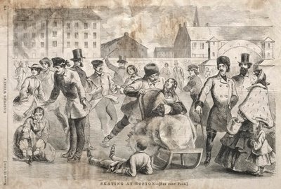 Schlittschuhlaufen in Boston von Winslow Homer