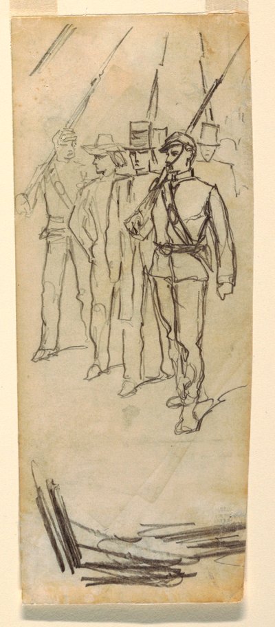 Soldaten eskortieren Zivilisten von Winslow Homer