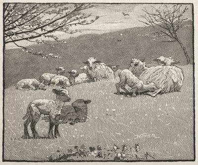 Frühlingslamm, 1880 von Winslow Homer