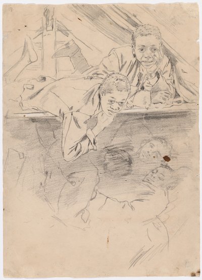 Studie für "Armeestiefel" (verso) von Winslow Homer