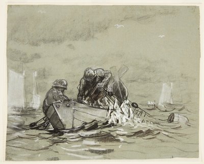 Studie für "Das Heringsnetz" von Winslow Homer