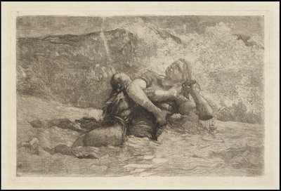 Studie für Undertow, ca. 1886 von Winslow Homer