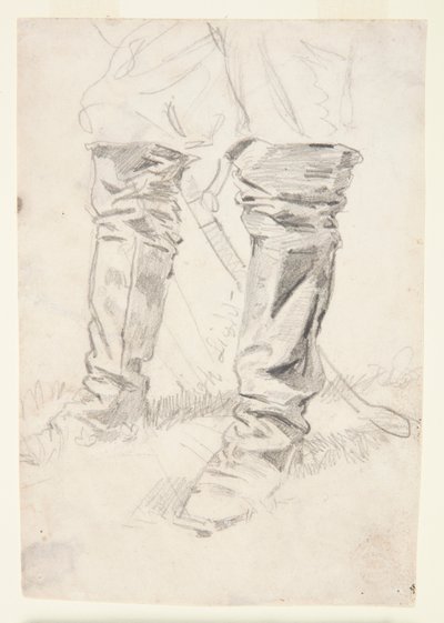 Studie der Stiefel eines Kavallerieoffiziers von Winslow Homer