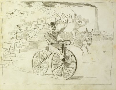 Der Fahrradkurier von Winslow Homer