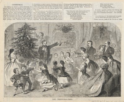 Der Weihnachtsbaum, aus Harper von Winslow Homer