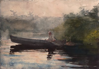 Das Ende des Tages, Adirondacks von Winslow Homer