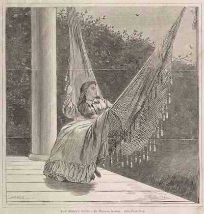 Die Notiz des Rotkehlchens von Winslow Homer