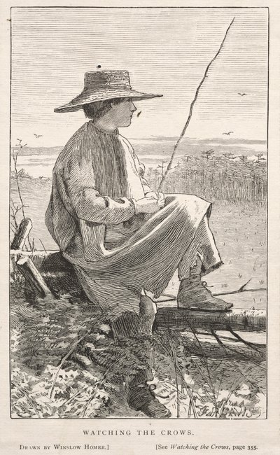 Die Krähen beobachten von Winslow Homer