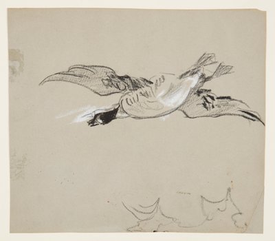 Wildgans im Flug von Winslow Homer