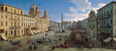 Die Piazza Navona in Rom von Wittel