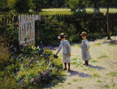 Kinder im Garten von Wladyslaw Podkowinski