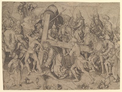 Christus trägt das Kreuz, Kopie, 15. Jahrhundert von Wolf Huber