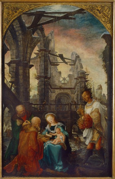 Die Anbetung der Könige, 1521 von Wolf Huber