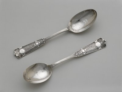 Paar Teelöffel, ca. 1860-1871 von Wood and Hughes