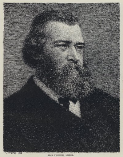 Jean Francois Millet, französischer Maler (Lithografie) von Wyatt Eaton