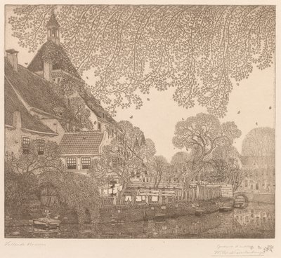 Fallende Blätter, Amersfoort von Wynand Otto Jan Nieuwenkamp