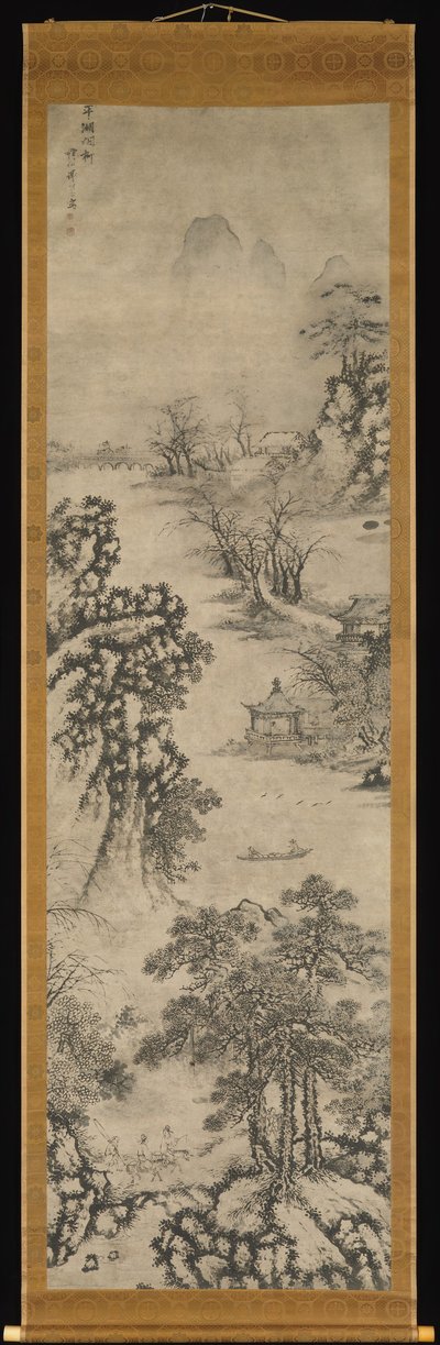 Landschaften der vier Jahreszeiten, datiert 1560 von Xie Shichen